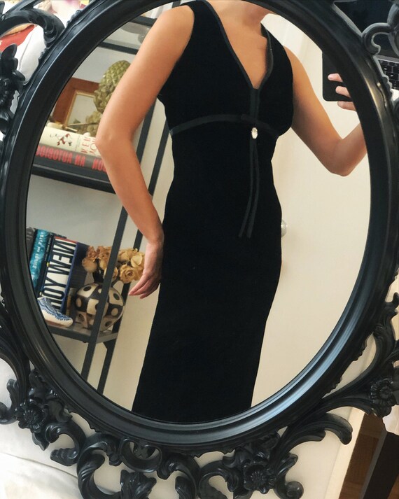 VINTAGE 1970s VELVET GOWN — vintage velvet dr