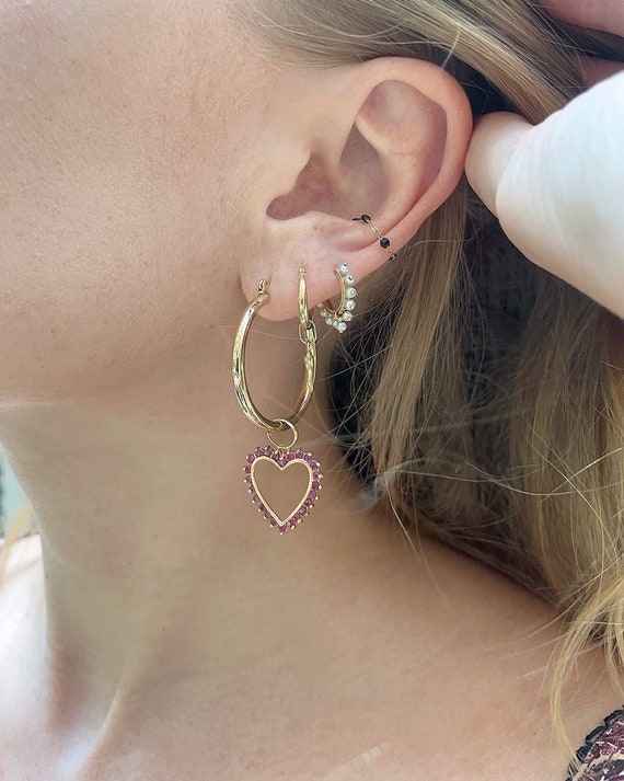 14K Gold Hoop Earrings • REMIjewels Vintage Jewelry