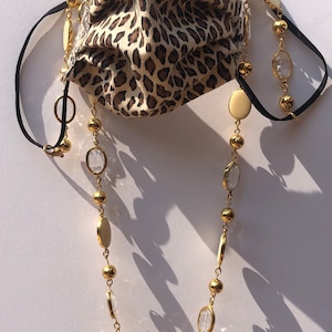 Beaded Golden Mask Chain