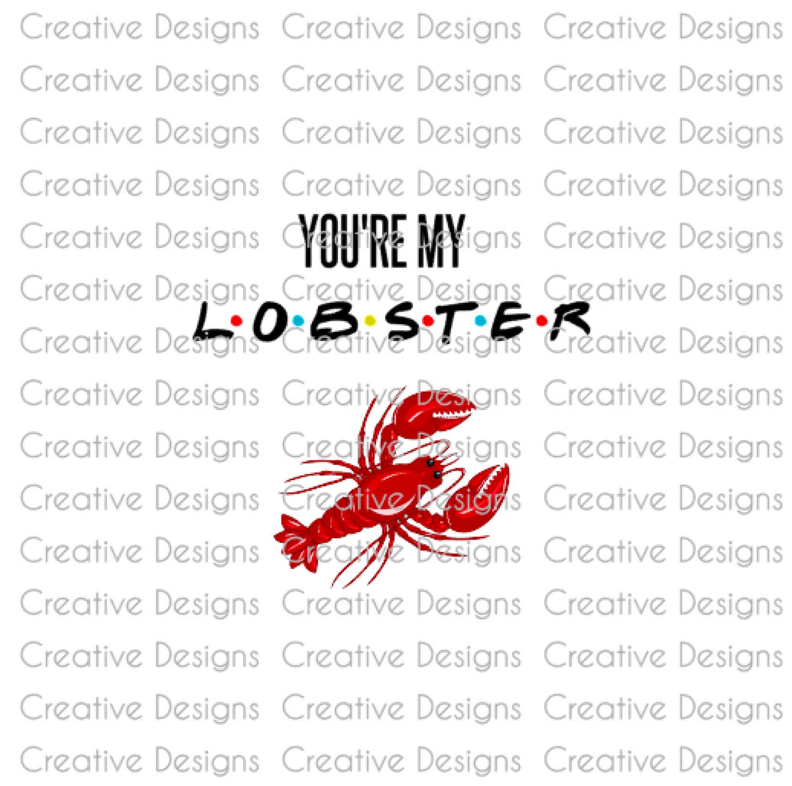 You're My Lobster SVG File PNG File Digital File Etsy Australia
