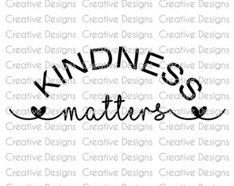 Anti-bullying design, Stop bullying, Kindness matters SVG file, PNG file, Digital file, pink shirt day