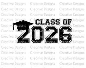 Class of 2026 SVG PNG | Senior Graduation Design | Grad Shirt Design | Circuit Cut File | Printable Graduation Digital Download