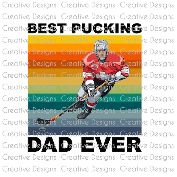 Father's Day Design, Birthday Gift for Dad, Hockey Dad Saying
