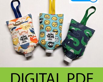 DIY Hand Sanitizer Holder Sewing Pattern Sewing step by step Pattern Instant Download PDF