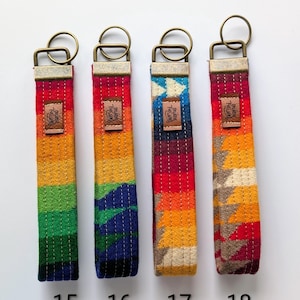 Pendleton Wool Wrist Keychain: Handmade Key Fob 画像 7