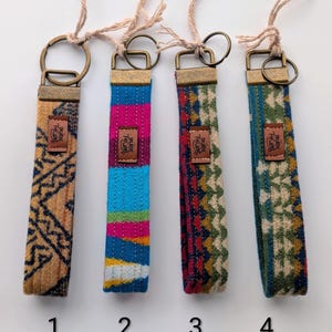 Pendleton Wool Wrist Keychain: Handmade Key Fob 画像 3