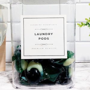 Laundry Room Labels for Home Organization Printable Labels Apothecary Modern Storage Labels DIGITAL DOWNLOAD