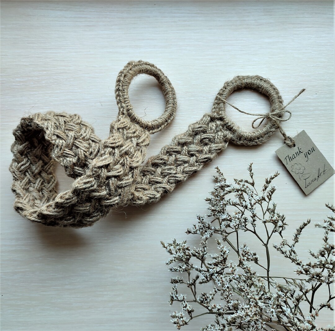 Curtain Tiebacks Jute Rope Boho Rustic Style Home Decor Housewarming