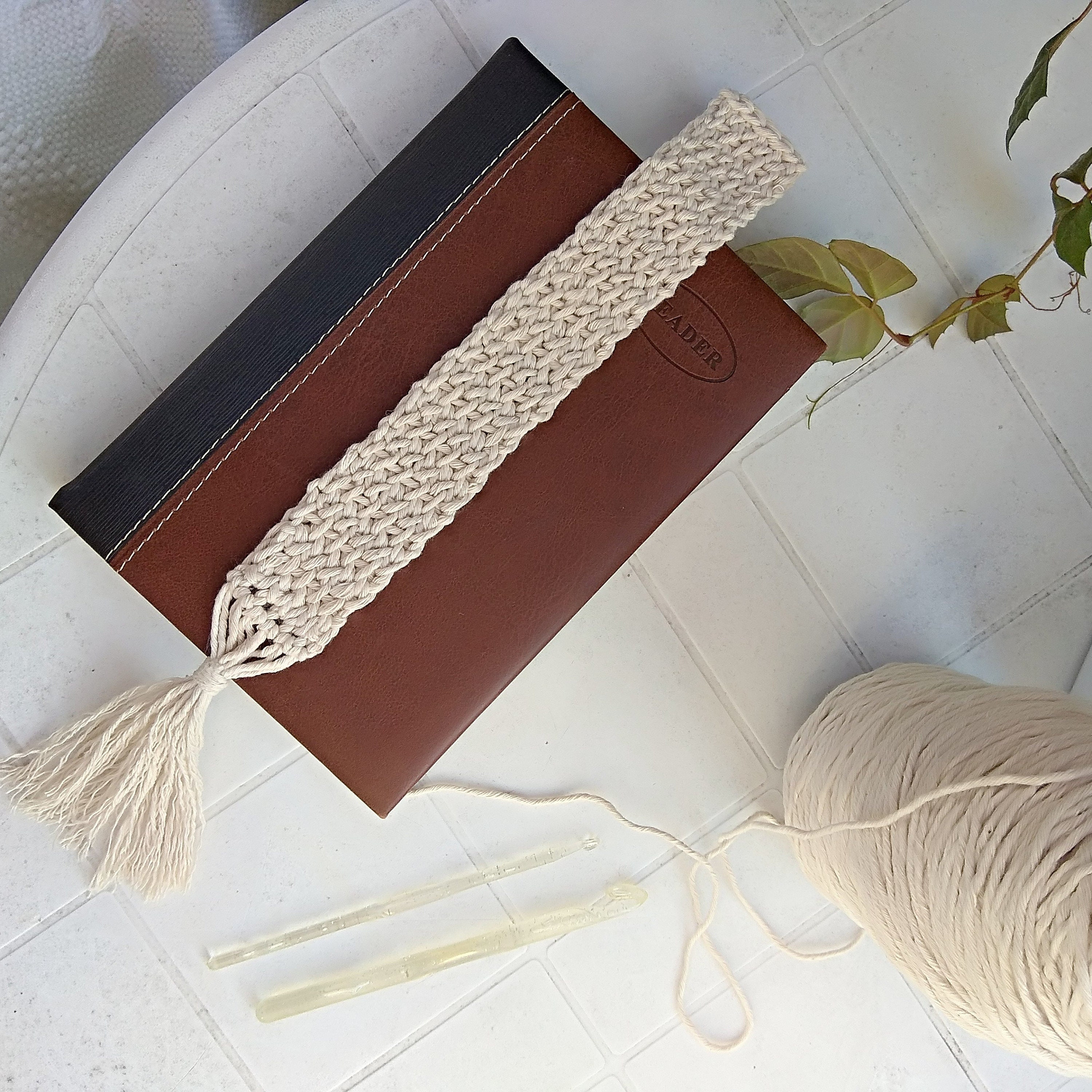 Boho crochet Bookmark with Tassel Cotton crochet bookmarks Etsy