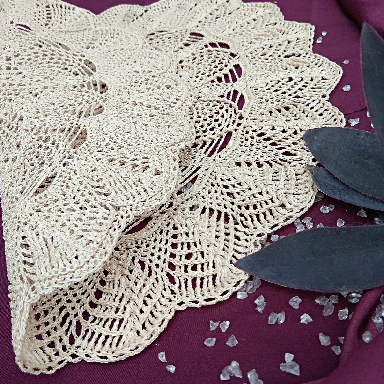 Crochet Doily Tablecloth Crochet Tablecloth Large Doilies Home Etsy