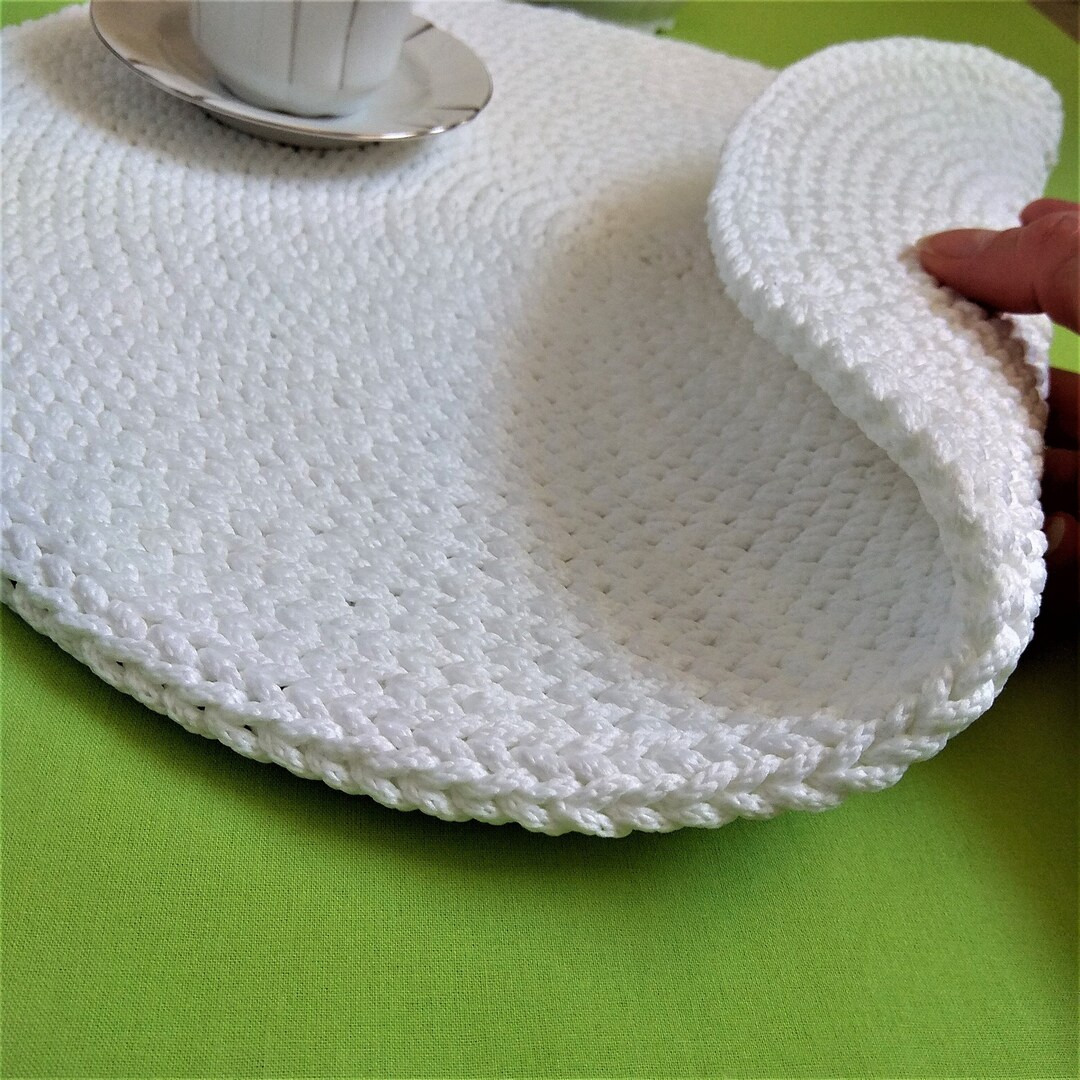 15 Inch Round White Placemats Modern off White Placemat Kitchen Decor