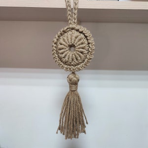 PATTERN &quot;Wall decor HELISSO&quot; Crochet pattern PDF Boho wall decor Digital crochet Tassel tutorial pdf Natural door tassel for knob