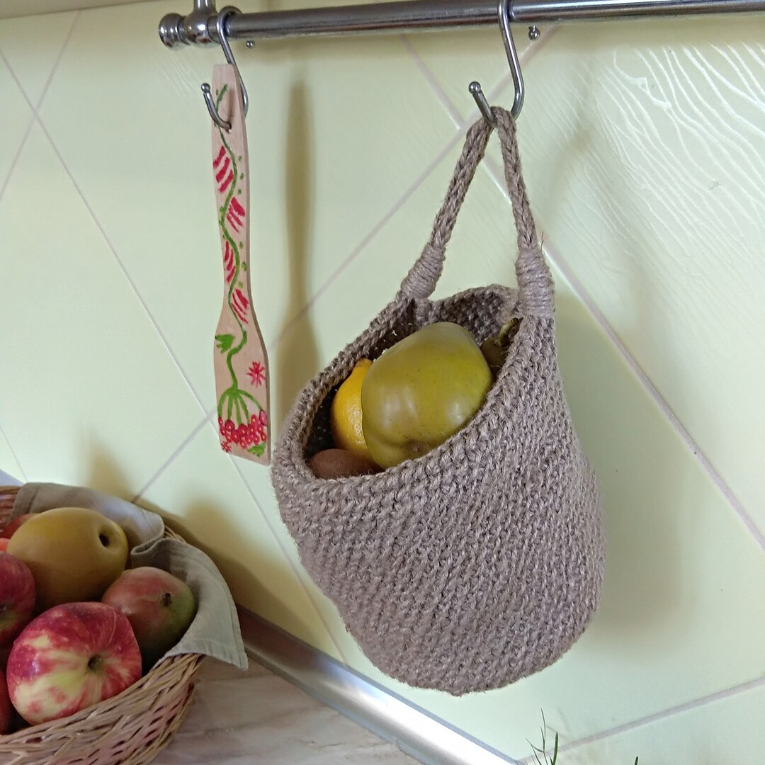 Jute Wall Hanging Basket Storage Baskets Home Decor Wall Etsy