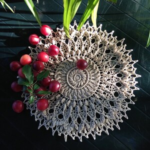10 inch Crochet textured Round cotton Doily Custom color Perfect House Warming Gift Best Friend Gifts