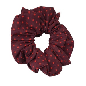 Weinrote Haargummis, rote Haargummis, Marienkäfer Haargummis, Geschenk für sie, Haar-Accessoires, handgemachte Haargummis für Mädchen