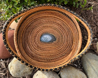 Pine Needle Basket, Cozy Home Decor