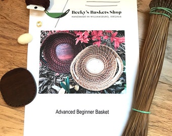 Kit bricolage de paniers d'aiguilles en pin, artisanat avancé pour débutant