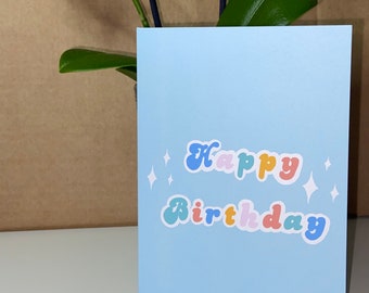 Retro Happy Birthday card | Birthday card | Cute Birthday card