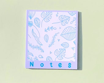 Botanical Notes Memo pad (Purple)