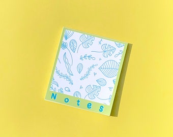 Botanical Notes Memo pad (Green)