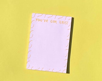 You've got this handmade notepad