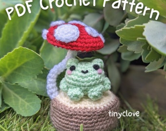 Frog on a Log - PDF Crochet Pattern