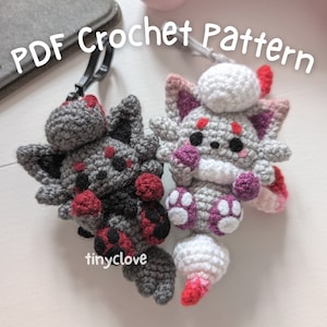 Worried and Angry Fox Duo - PDF Crochet Pattern