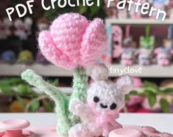 Lapin tulipe - Patron au crochet PDF