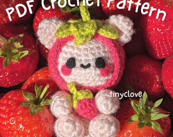Strawberry Bear - PDF Crochet Pattern