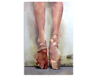 Ballet Feet Poster Etsy