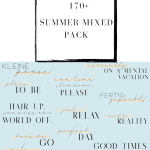 170+ Instagram Story Stickers Mixed Summer Pack - [Vacation, Sommer, Urlaub, Holiday, Citytrip] Storysticker summer
