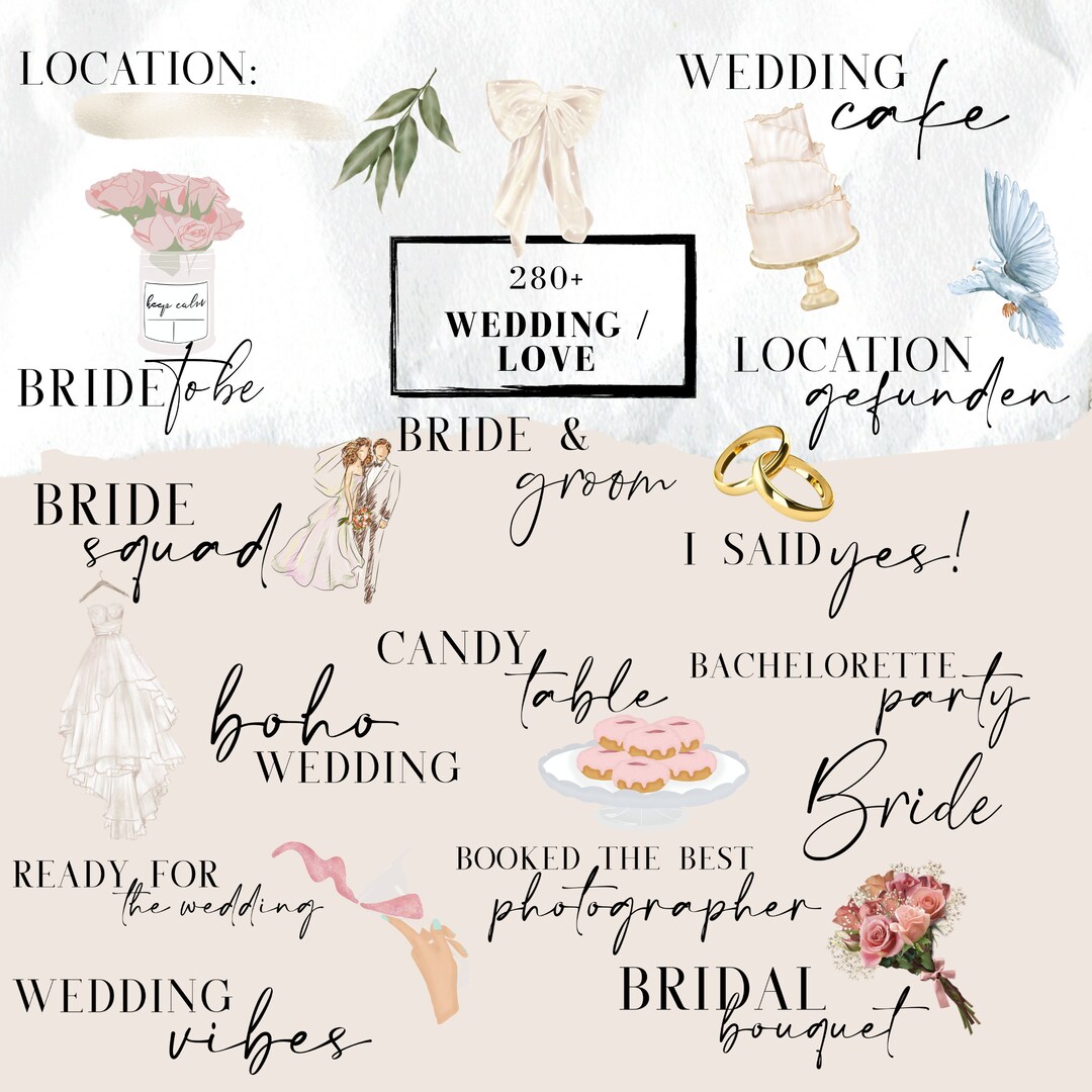In Love Wedding Sticker for iOS & Android