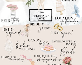 280+ Story Sticker WEDDING -  [liebe, love, couple, Hochzeit, Hochzeitsgast, Bride, Bridemaids]