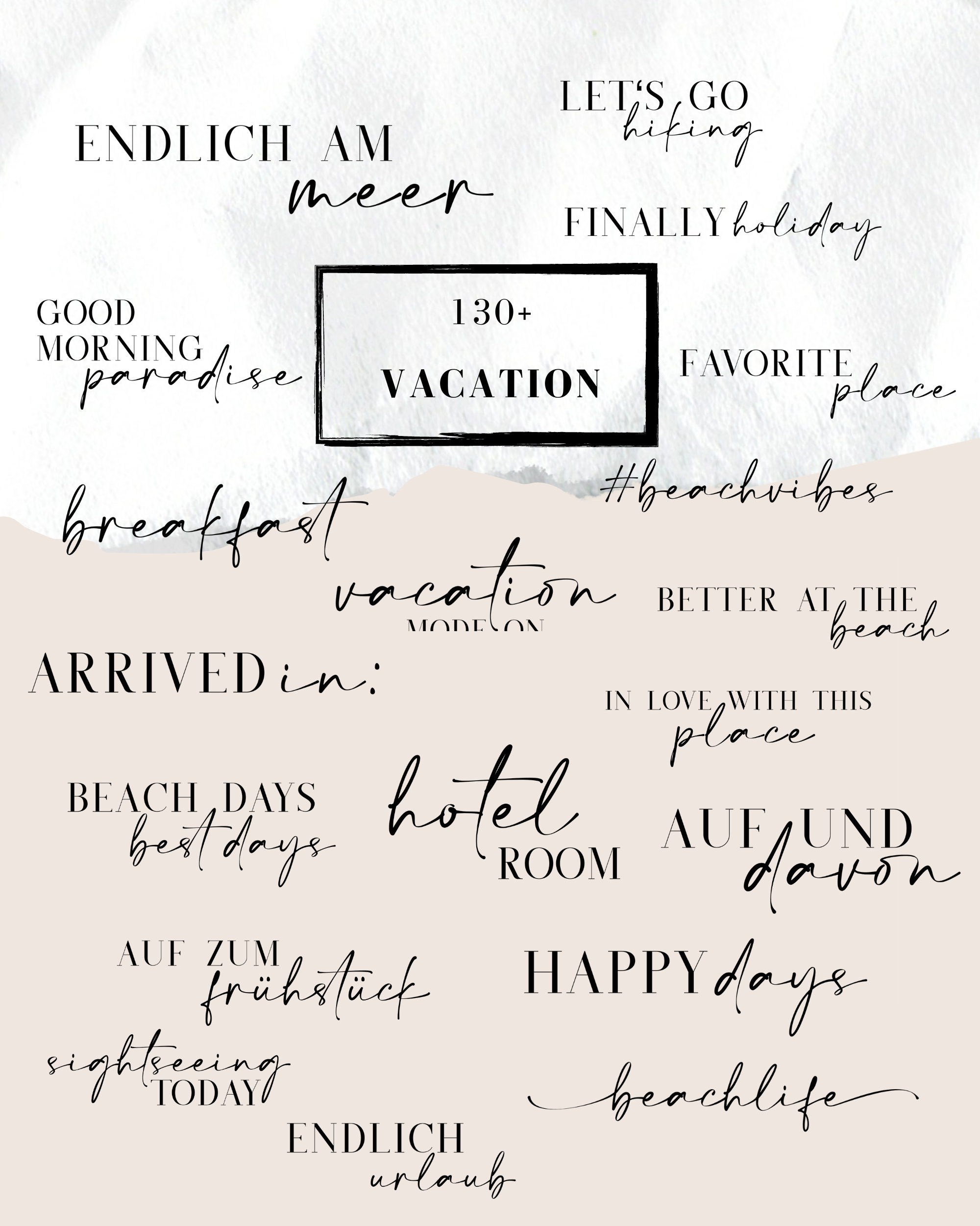 130 Instagram Story Sticker Vacation 2 / Travel urlaub, holiday, summer