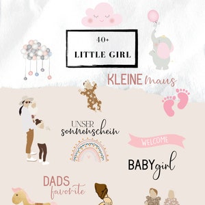 Autocollant histoire Instagram - Petite fille [grossesse, bébé, fille]