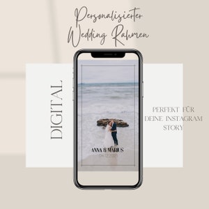 Personalized Wedding Sticker Frames [Digital File for Your Instagram Story]