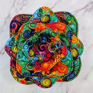 Bowl Cozy for Microwave, Handmade Quilted Hot Bowl Holder, Protect Hands & Surfaces, Unique Hostess Gift