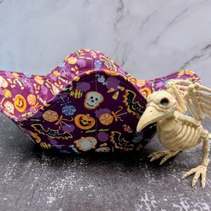 Halloween Treat Bowl, Handmade Gothic Decor Candy Bowl, Unique Halloween Home Accent and Treat Holder, Child-Safe and Stylish
