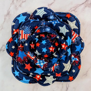 Handmade Star Bowl Cozy: Quilted Cotton Hot Bowl Holder