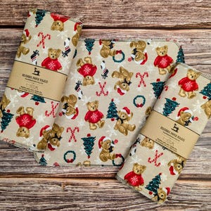 Toalhas de papel reutilizáveis, panos de limpeza domésticos ecológicos, lenços umedecidos sustentáveis para cozinha, presente para anfitriãs de Natal