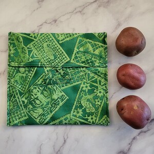 Reusable Potato Microwave Bag, High-Quality Quilted Pouch for Perfect Potatoes, Ideal Kitchen Gift