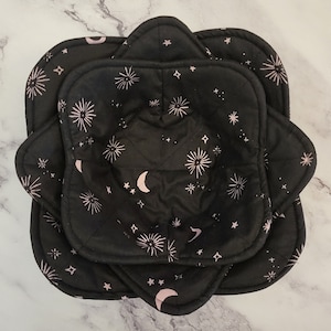 Celestial Bowl Cozy: Microwave Safe Quilted Hot Bowl Holder