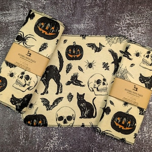 Halloween-ikoner Återanvändbara pappershanddukar, miljövänliga köksservetter