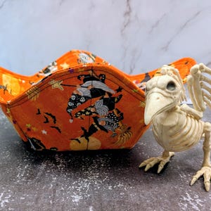 Halloween Treat Bowl, Handmade Gothic Decor Candy Bowl, Unique Halloween Home Accent and Treat Holder, Child-Safe and Stylish
