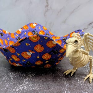 Halloween Treat Bowl, Handmade Gothic Decor Candy Bowl, Unique Halloween Home Accent and Treat Holder, Child-Safe and Stylish