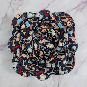 Portaciotole caldo per cani fatto a mano: portaciotole caldo in cotone trapuntato