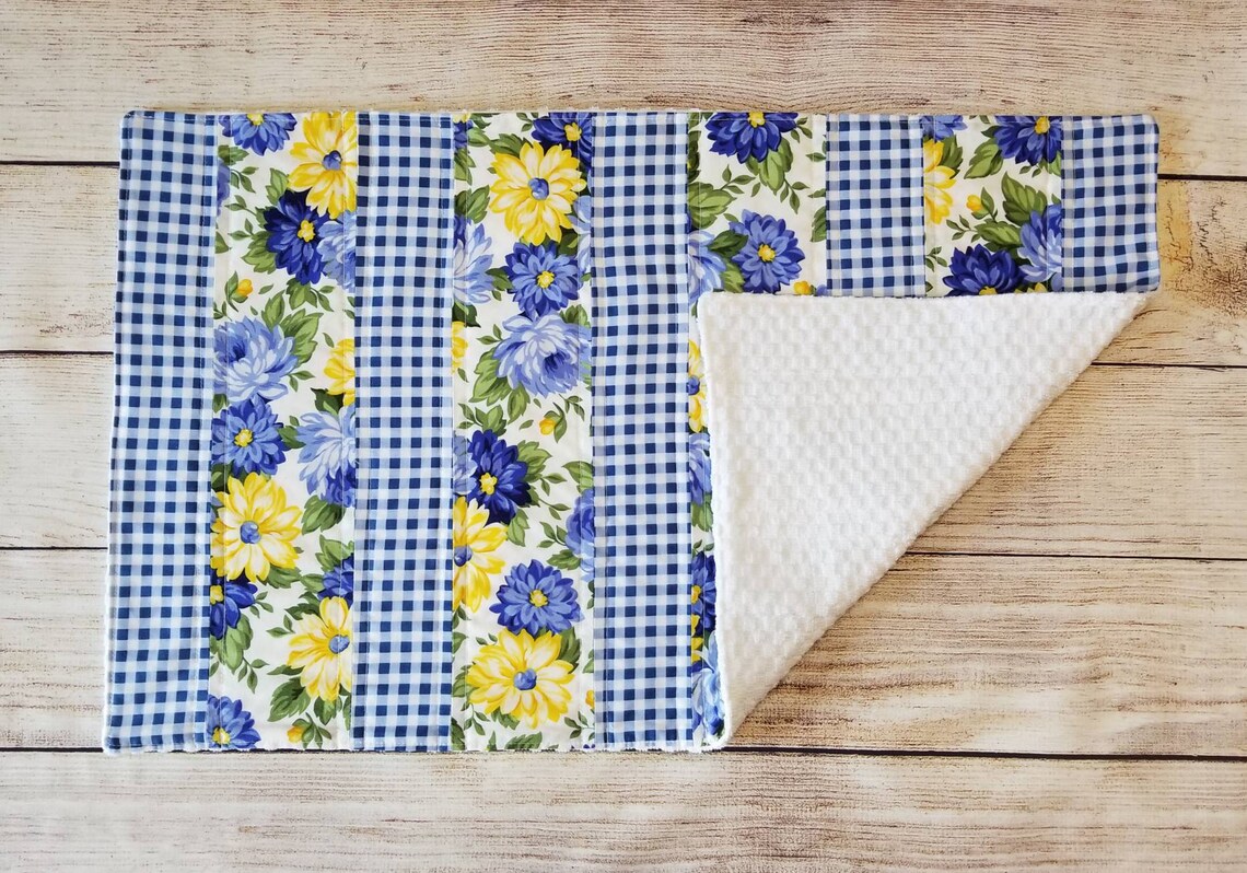 Quilted Dish Mat Sustainable Kitchen Gift Produce Drying Etsy