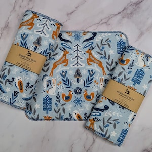 Toalhas de papel reutilizáveis, panos de limpeza domésticos ecológicos, lenços umedecidos sustentáveis para cozinha, presente para anfitriãs de Natal