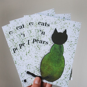 Cartolina gatti 'n pere