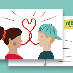 Postkarte | Liebe liegt in der Luft